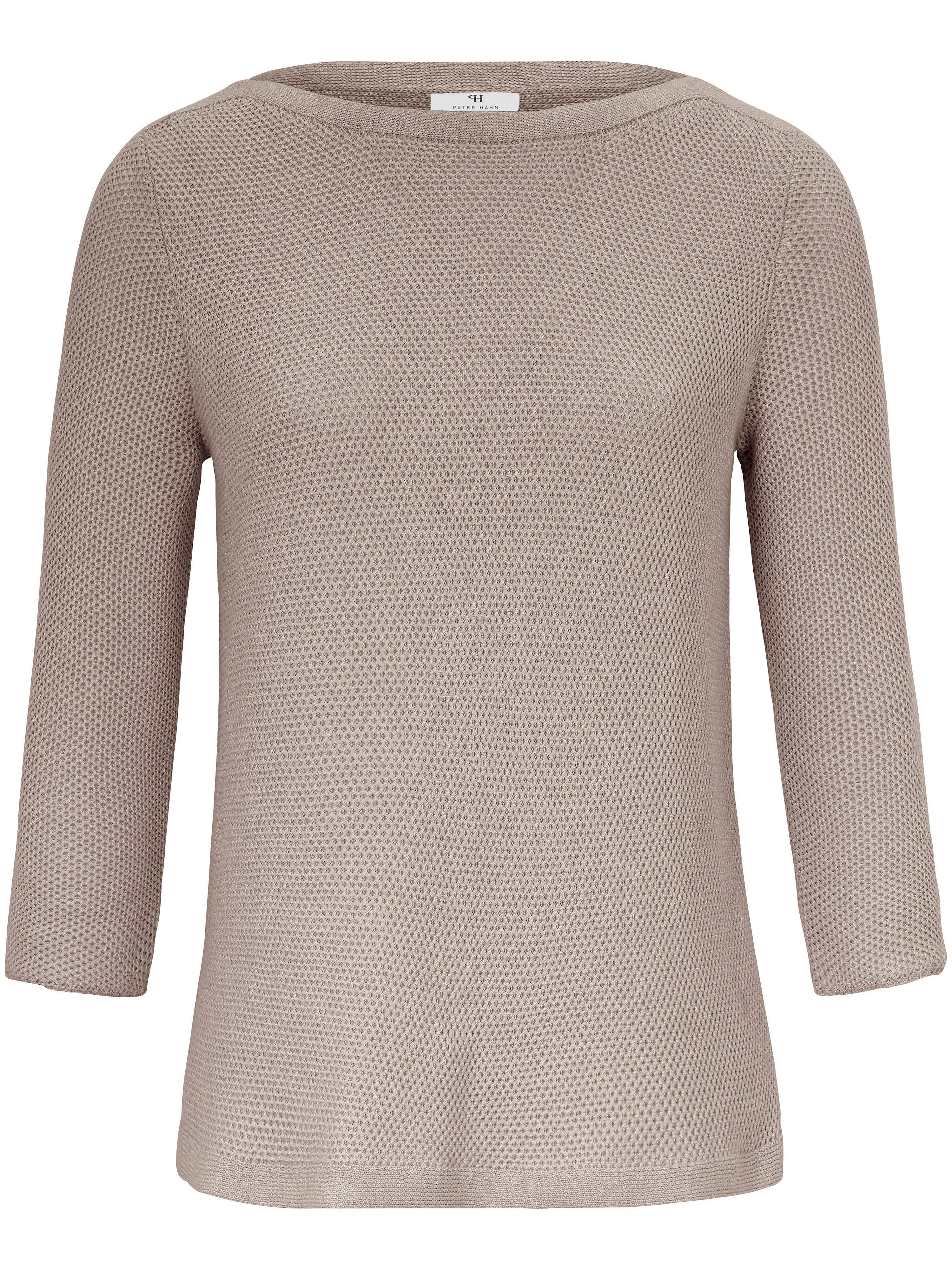 Le pull 100% coton Supima® à manches 3/4 Peter Hahn marron taille 46