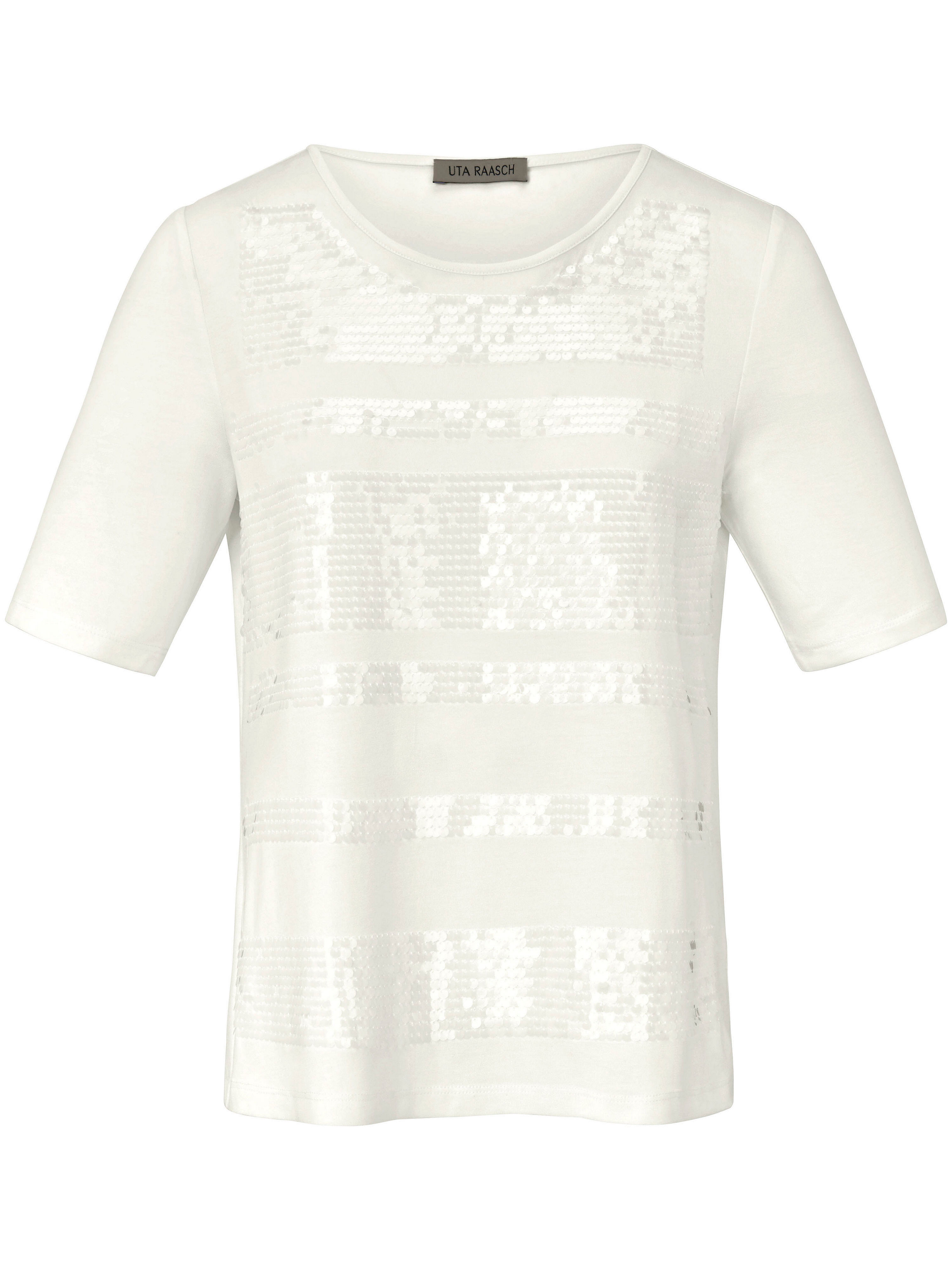Le T-shirt à rayures, encolure dégagée Uta Raasch vanille taille 40