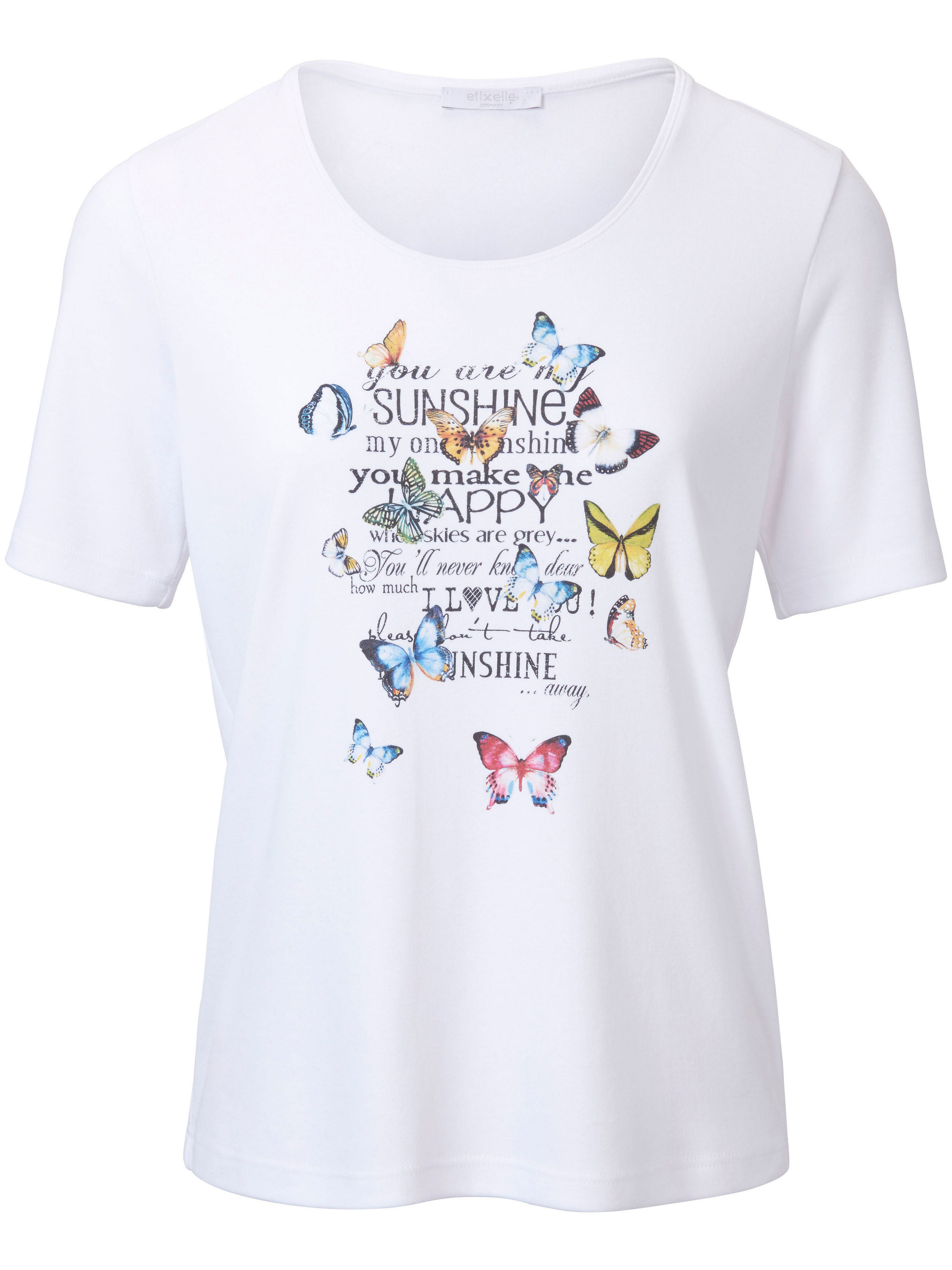 Le T-shirt pur coton, imprimé mode Efixelle blanc taille 38
