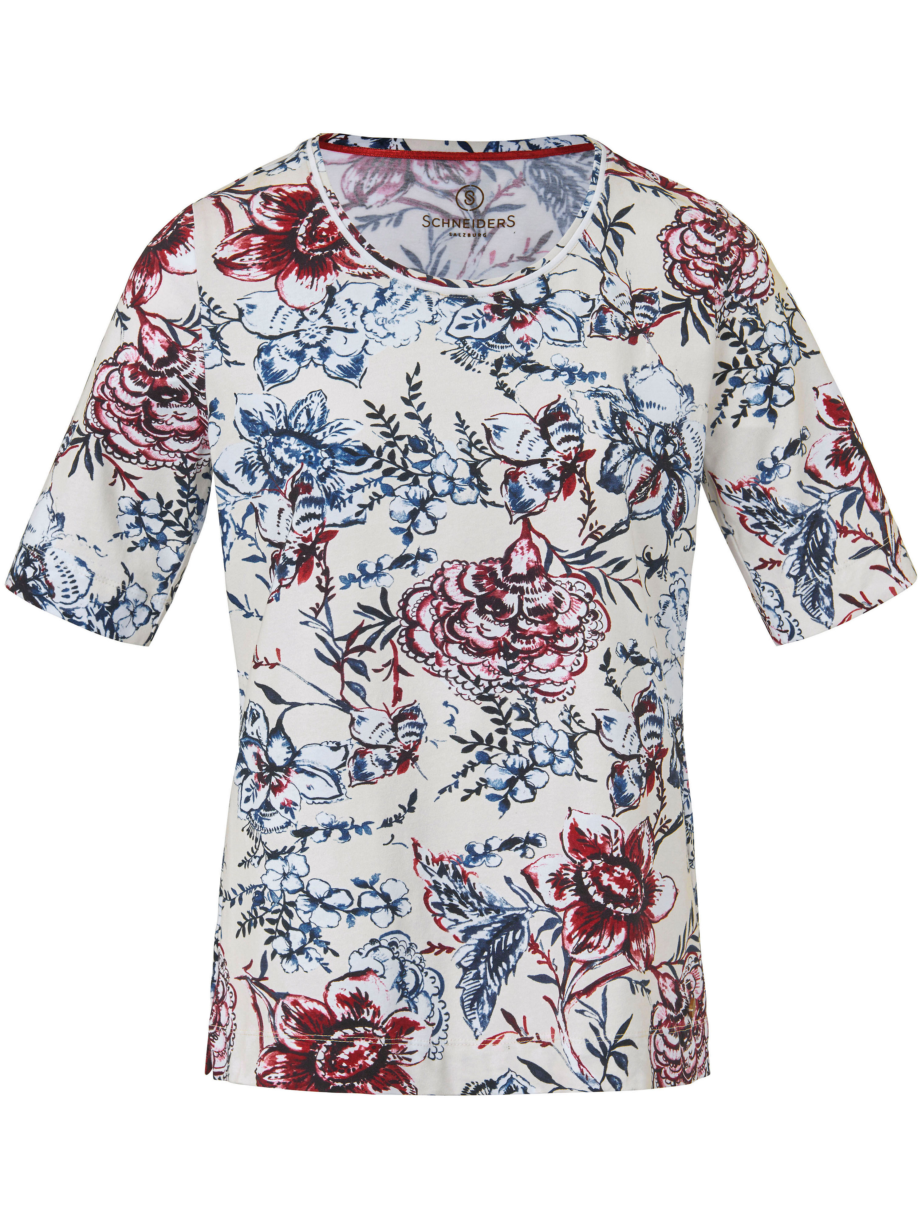 Shirt Met Korte Mouwen Van Schneiders Salzburg Multicolour schneiders salzburg kopen in de aanbieding