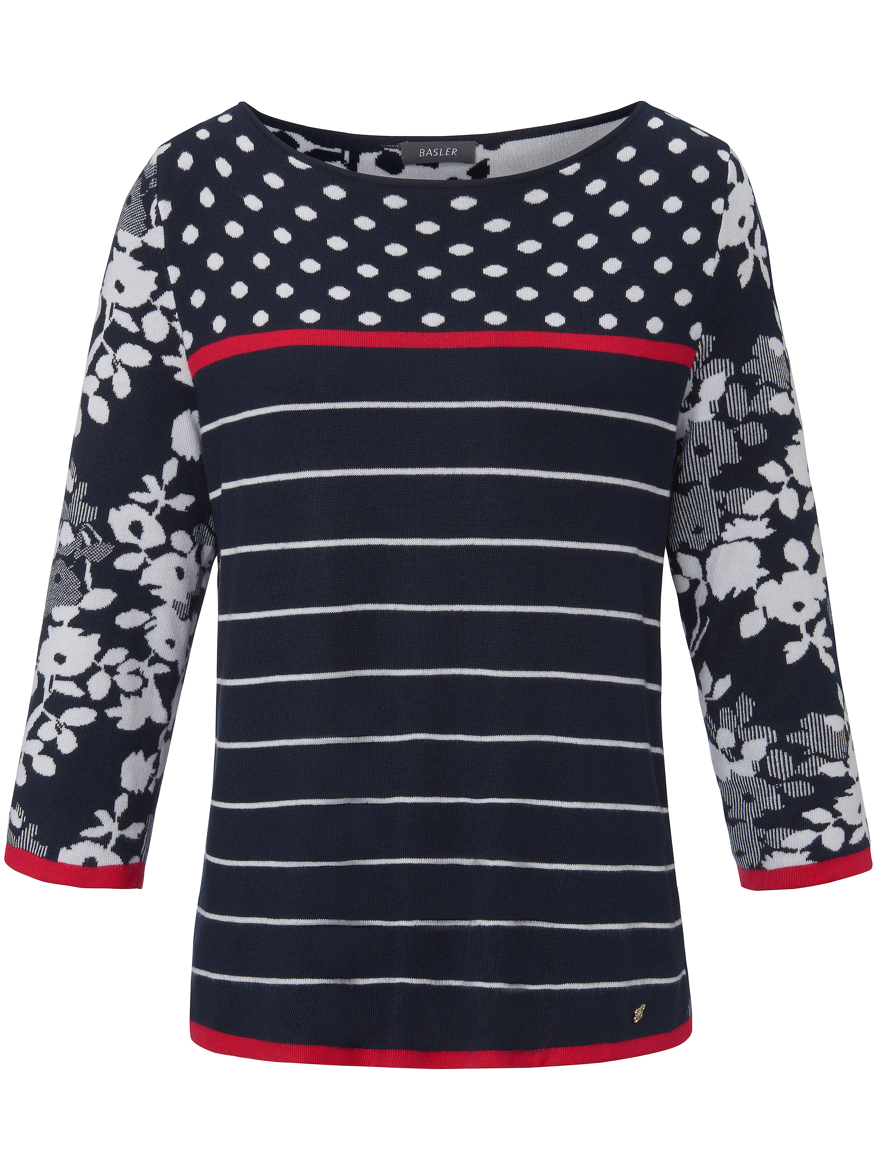 Le pull à manches 3/4 Basler multicolore taille 54