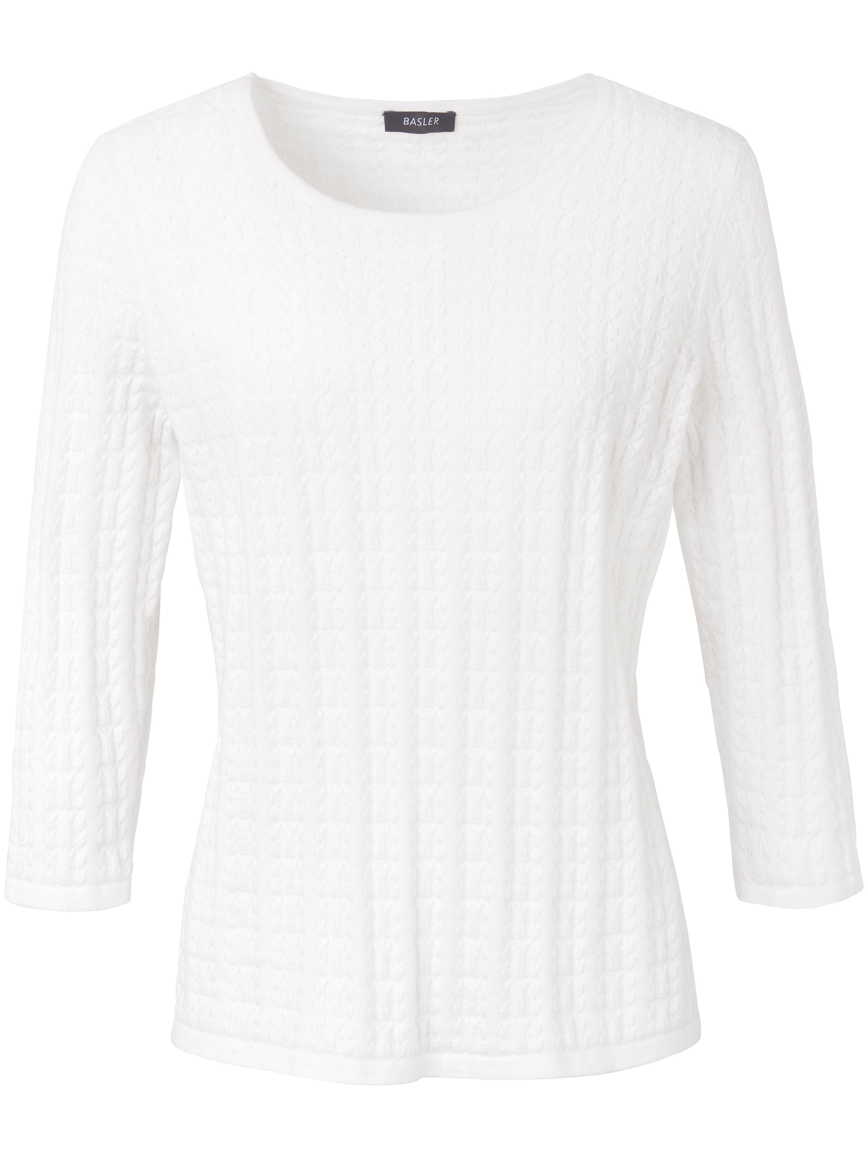 Trui Met Ronde Hals Van Basler Wit basler kopen in de aanbieding