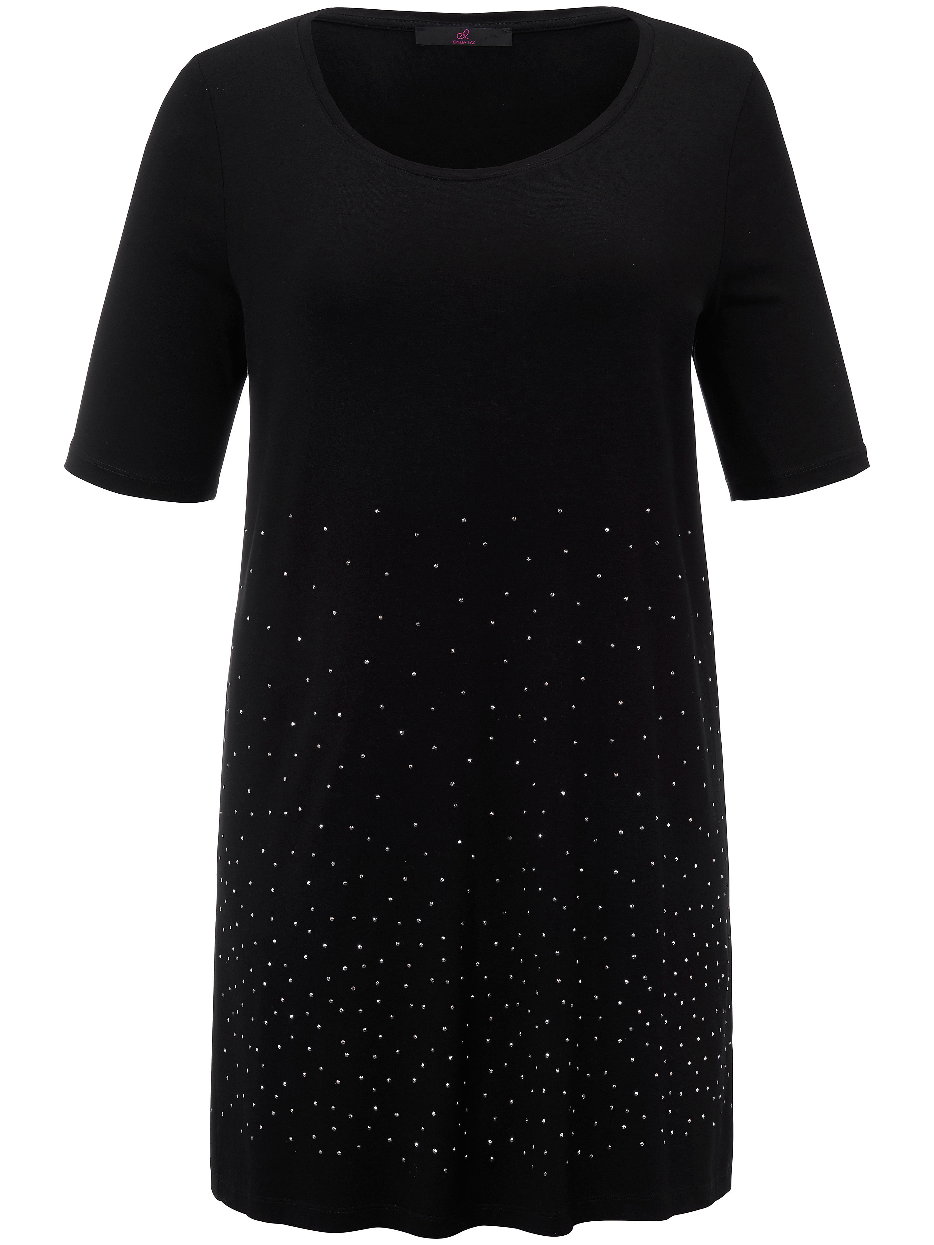 Le T-shirt long Emilia Lay noir taille 50