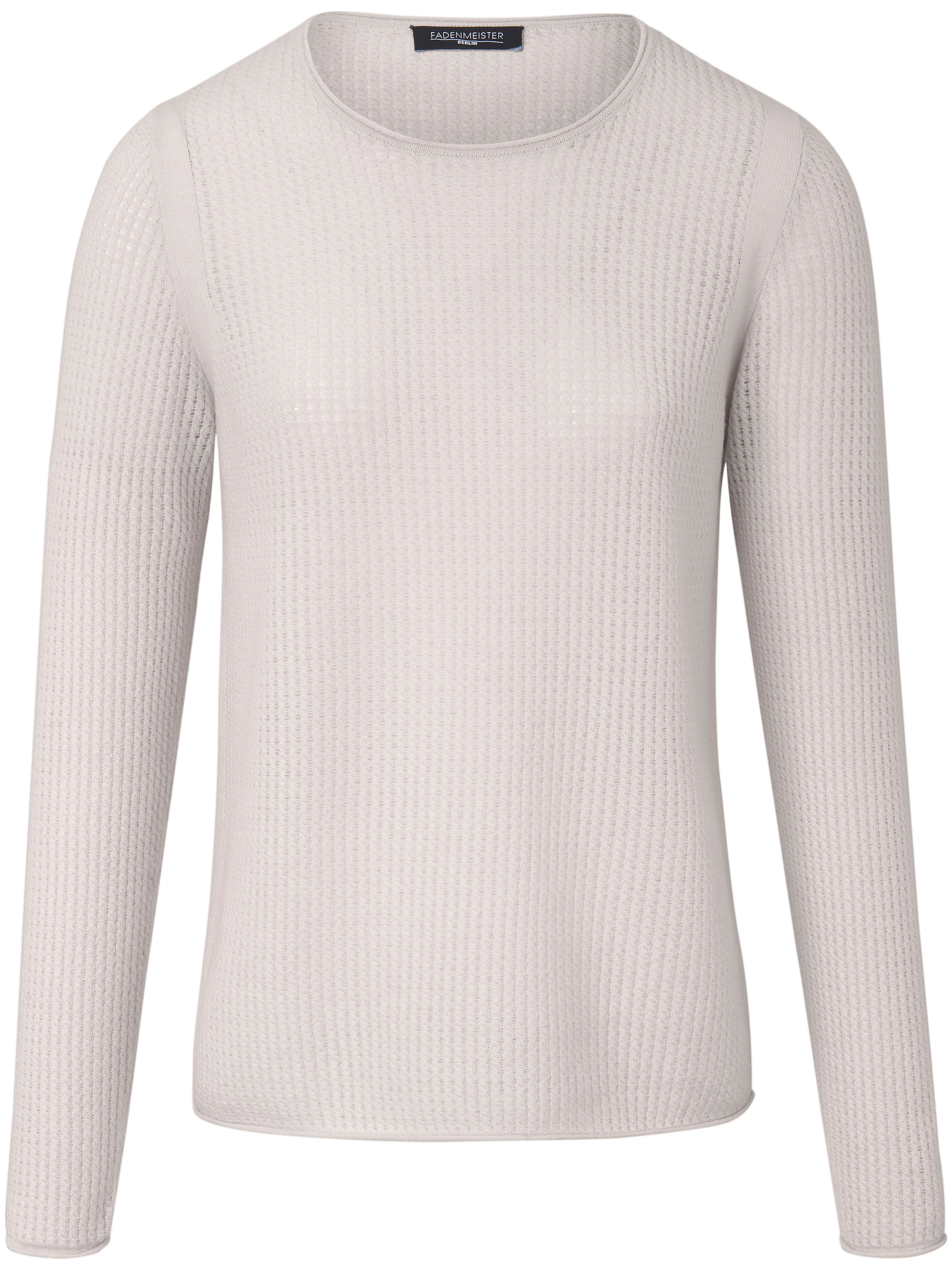 Le pull encolure dégagée 100% cachemire Fadenmeister Berlin beige taille 48