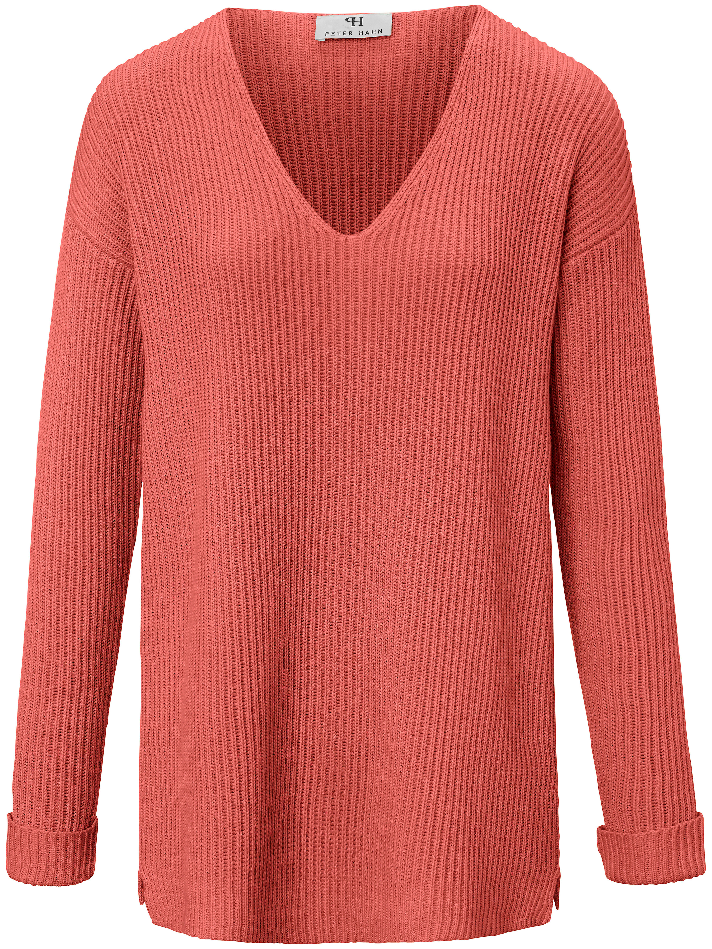 Trui Met V Hals Van Peter Hahn Oranje peter hahn kopen in de aanbieding