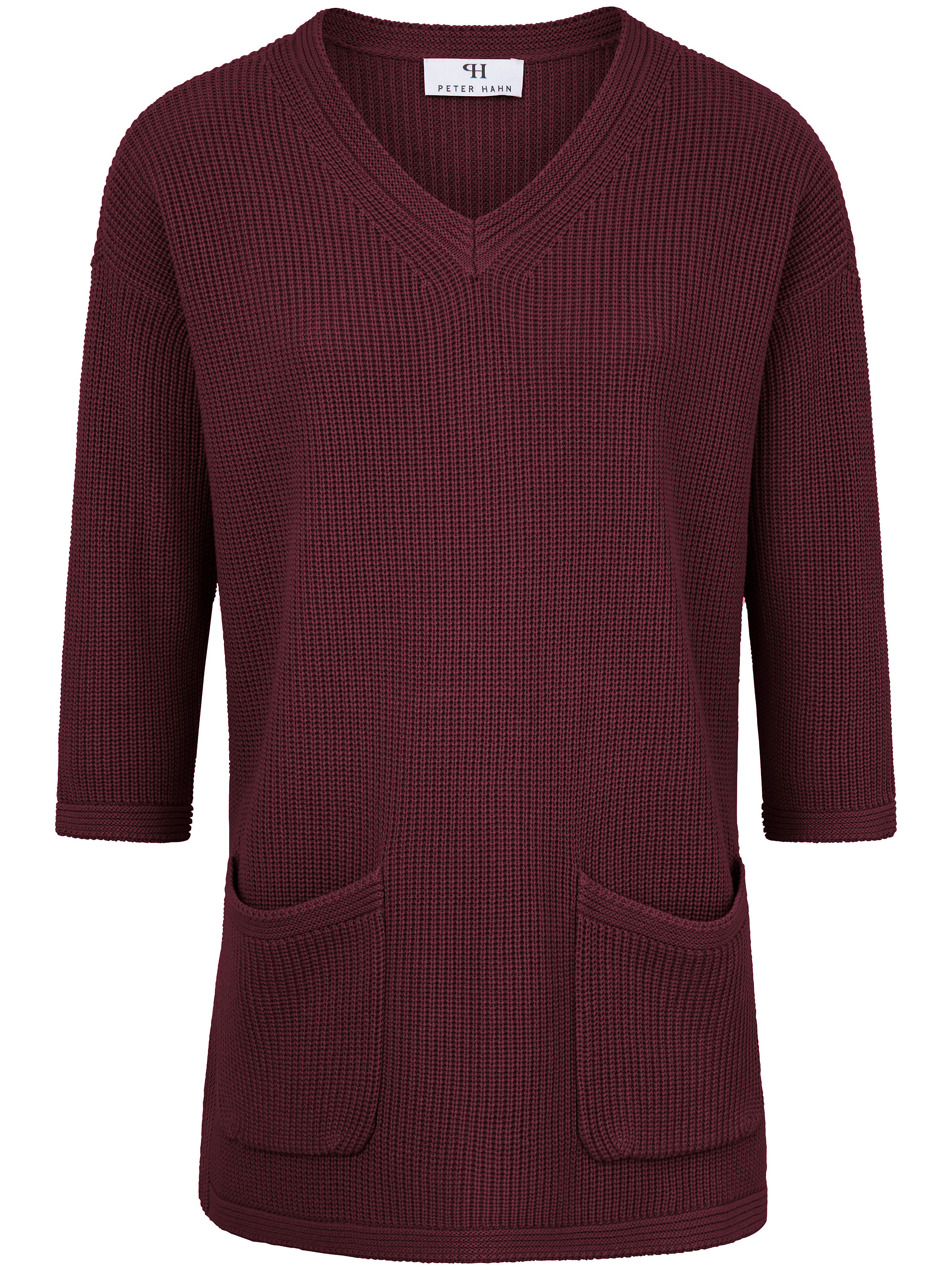 Trui Met V Hals En 34 Mouwen Van Peter Hahn Rood peter hahn kopen in de aanbieding