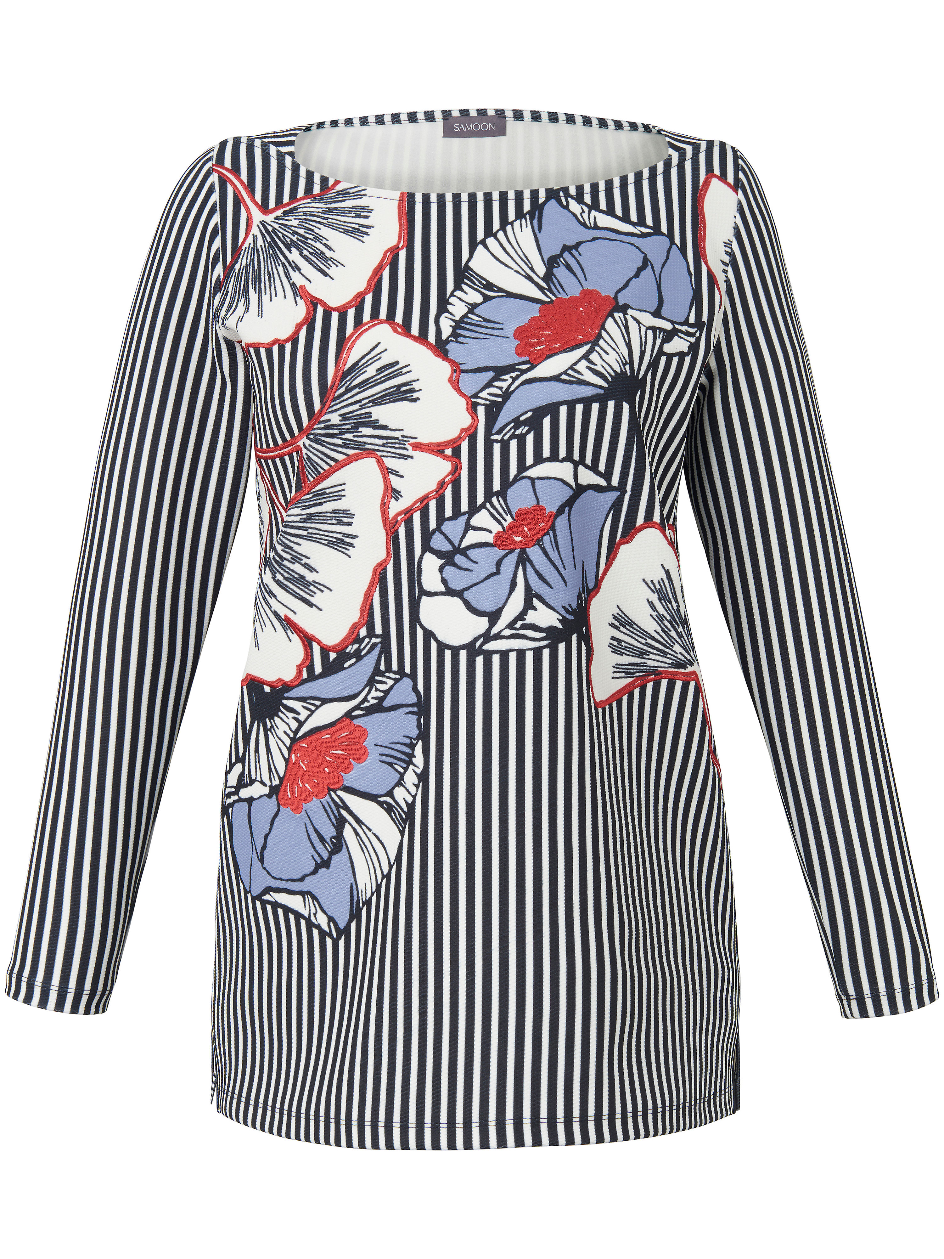 Shirt Met Lange Mouwen Van Samoon Multicolour samoon kopen in de aanbieding