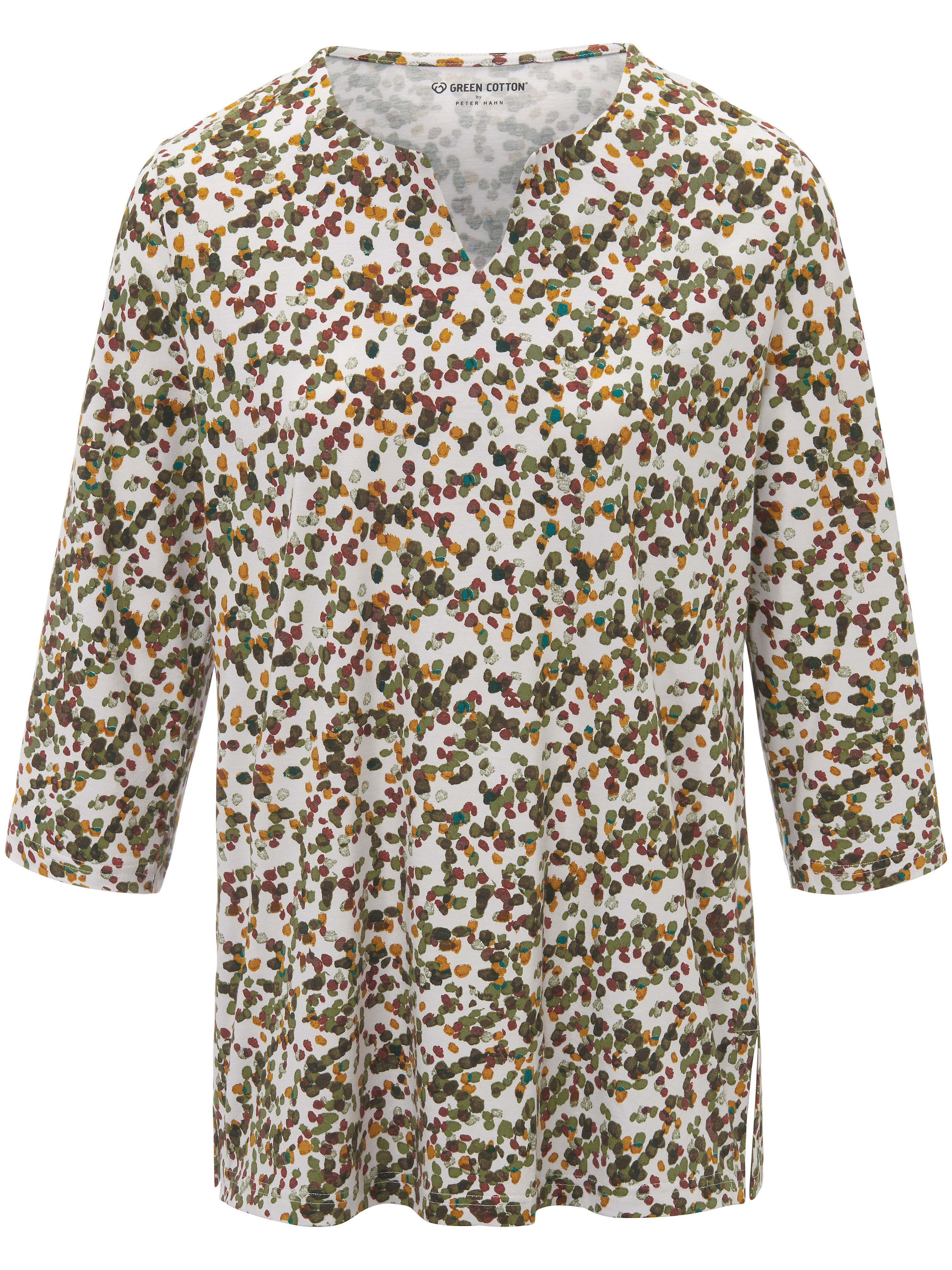 Shirt Met Split Neck Van Green Cotton Beige green cotton kopen in de aanbieding Shirt Met Split Neck Van Green Cotton Beige green cotton kopen in de aanbieding