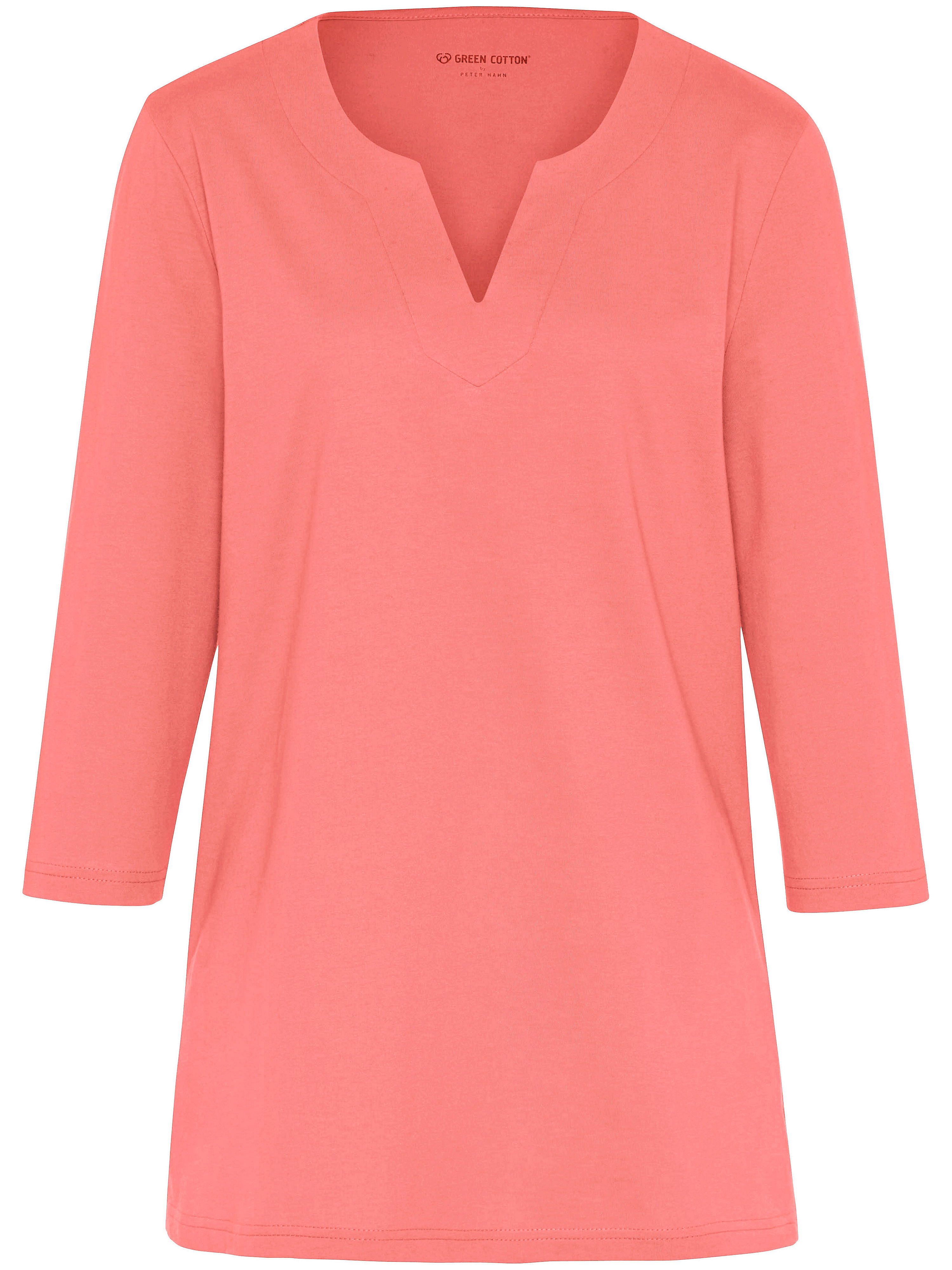 Le T-shirt 100% coton manches 3/4 Green Cotton orange taille 42