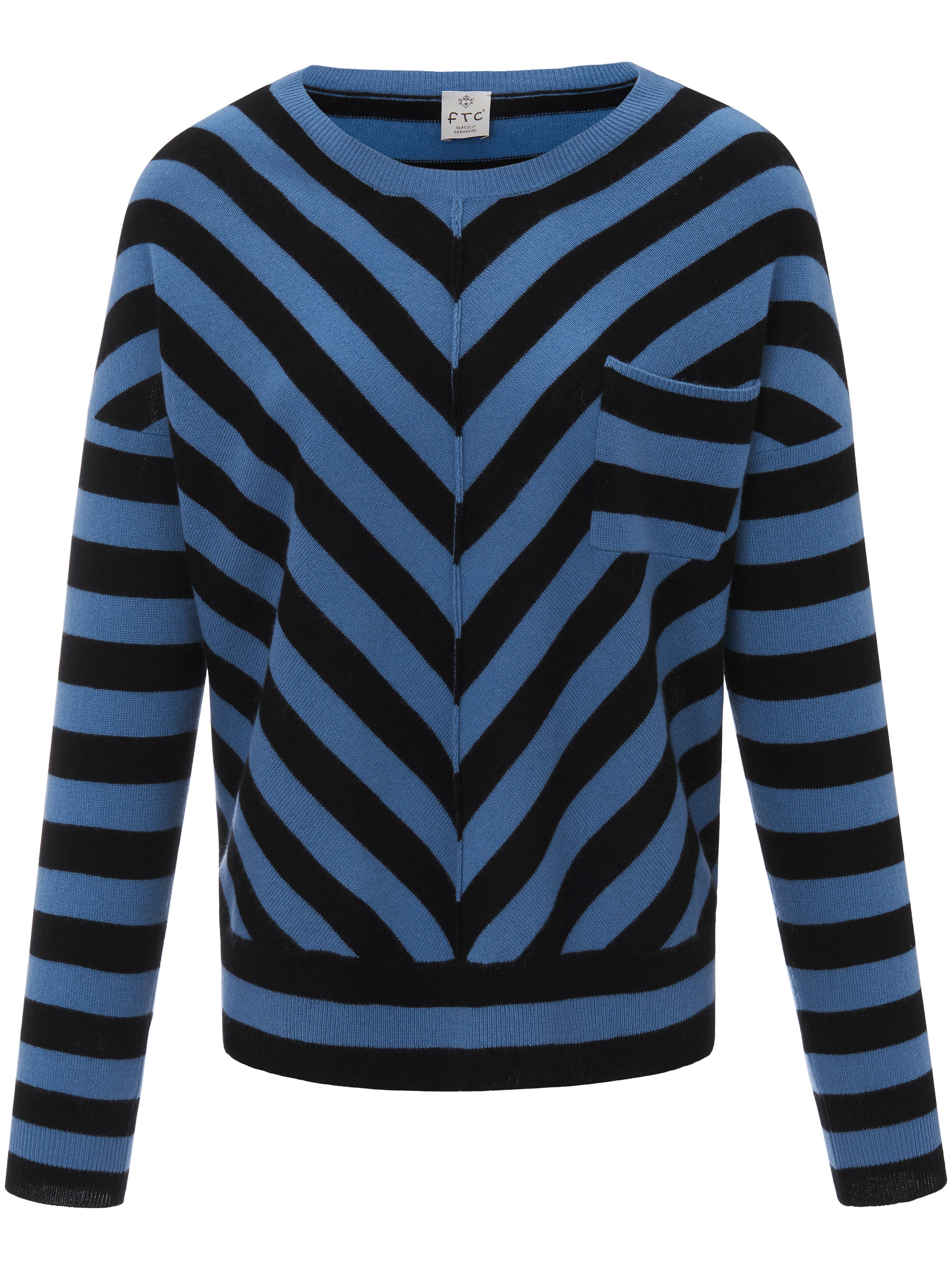 Trui Van Ftc Cashmere Blauw ftc cashmere kopen in de aanbieding