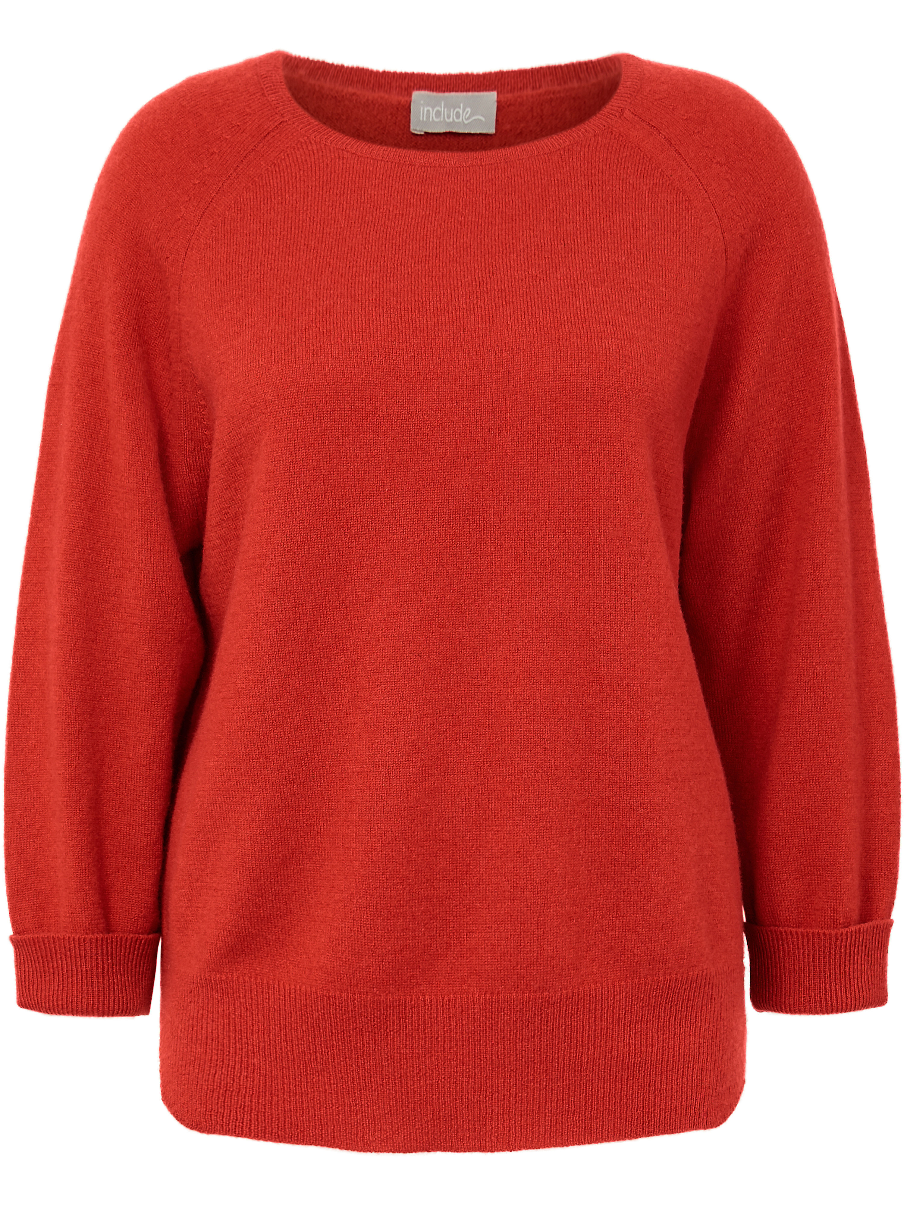 Le pull 100% cachemire include rouge taille 46