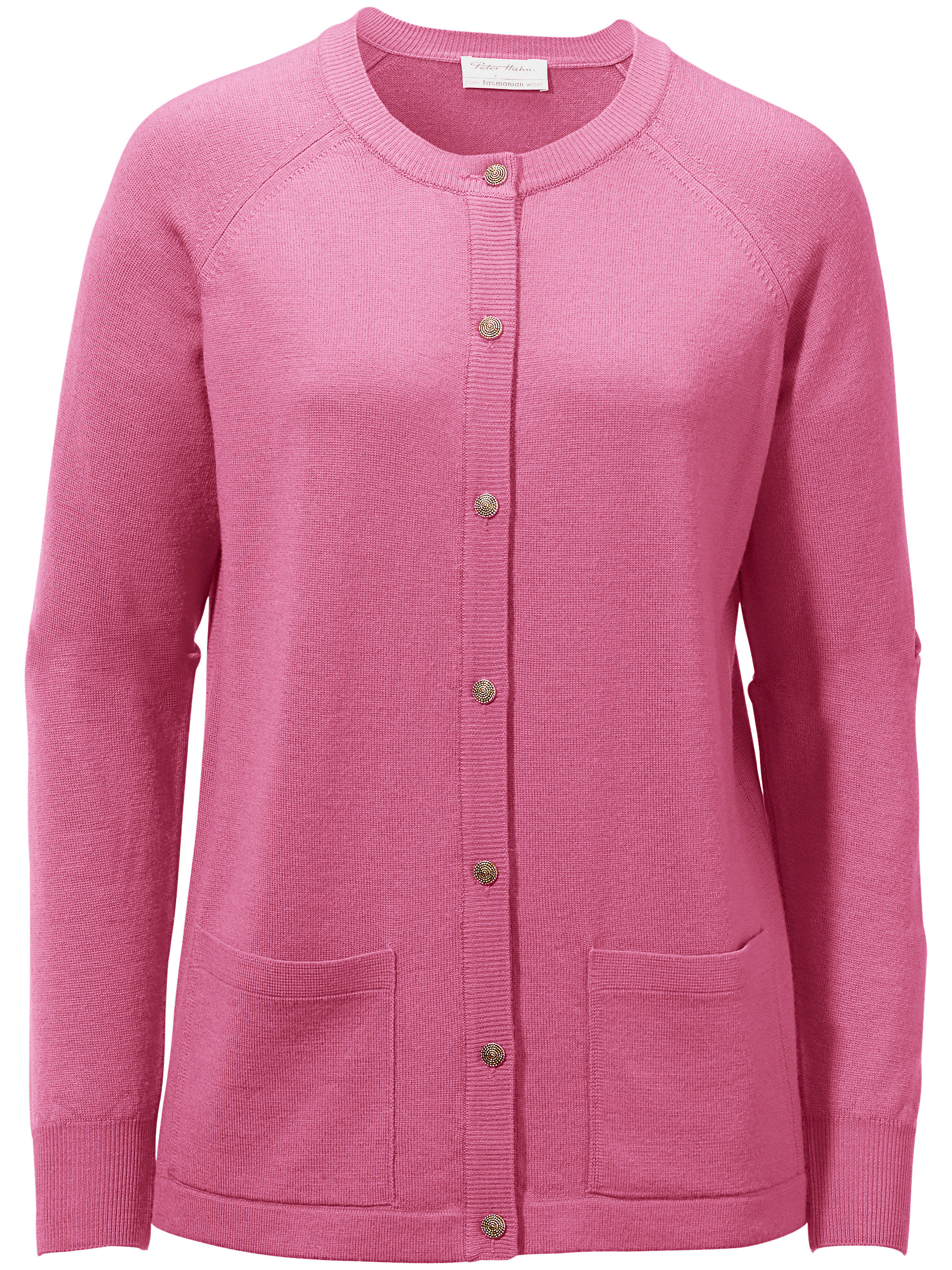 Le cardigan pure laine vierge Peter Hahn rose taille 46