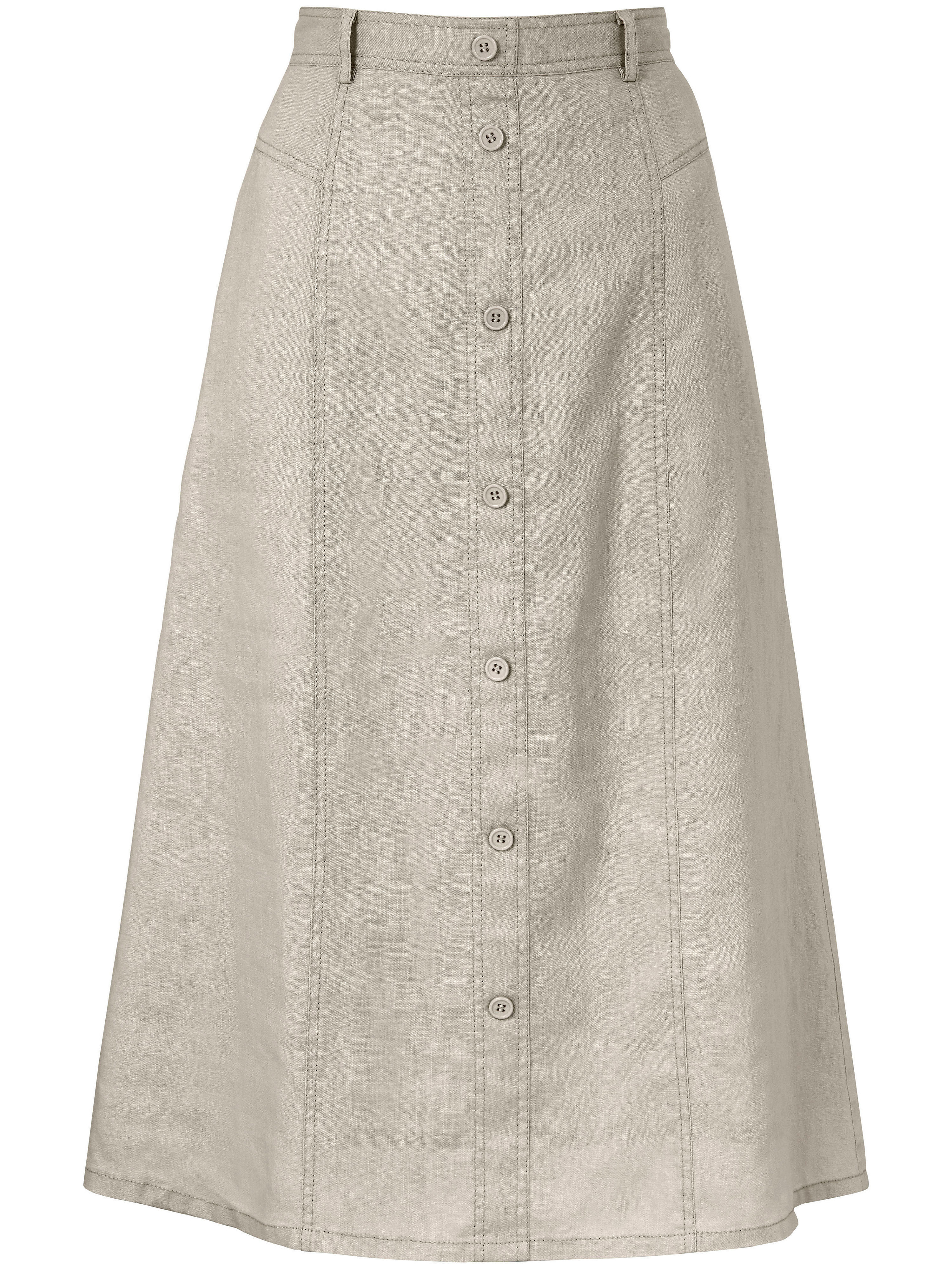 Rok Van 100 Linnen Peter Hahn Beige peter hahn kopen in de aanbieding