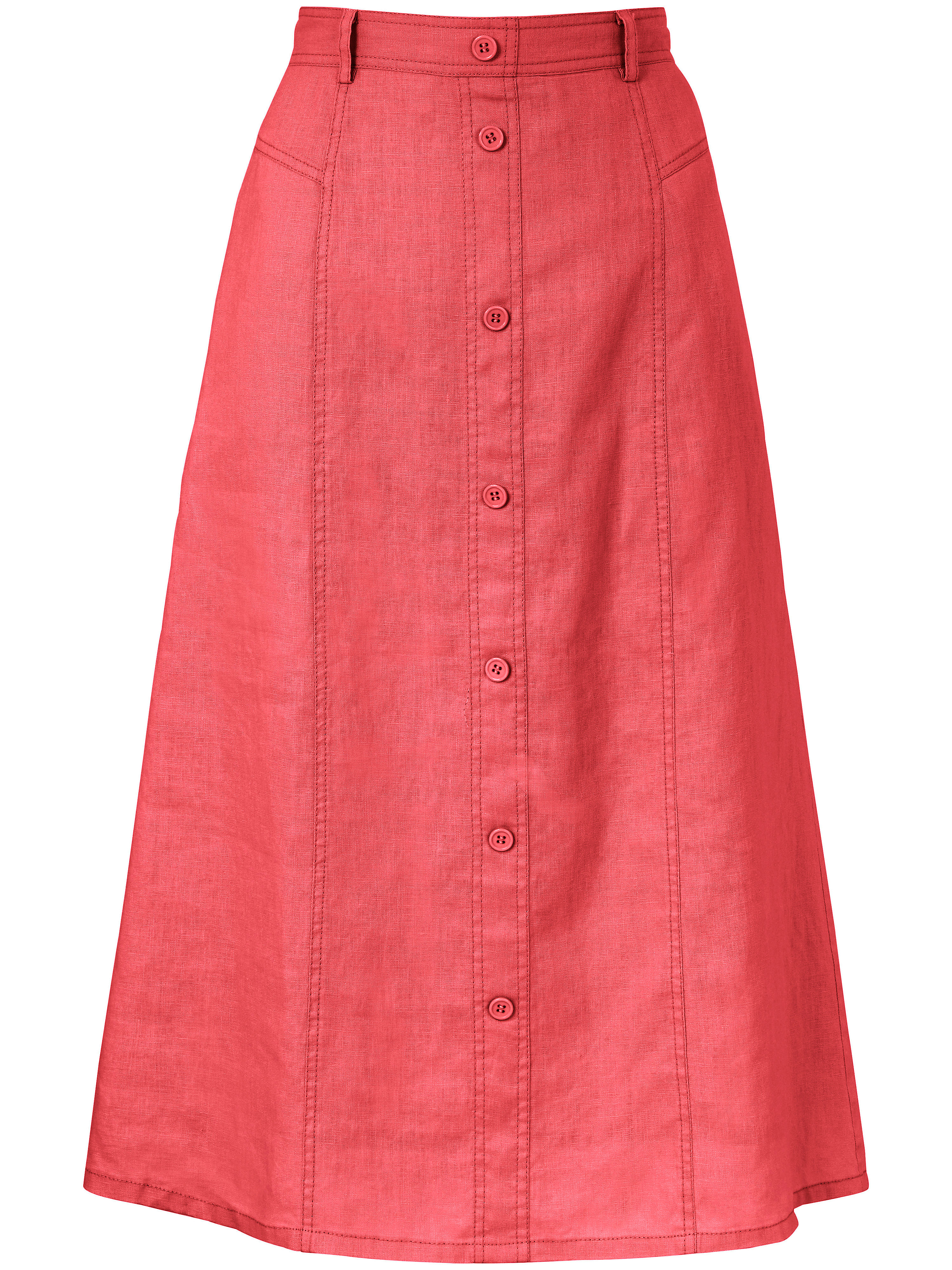 Rok Van 100 Linnen Peter Hahn Rood peter hahn kopen in de aanbieding