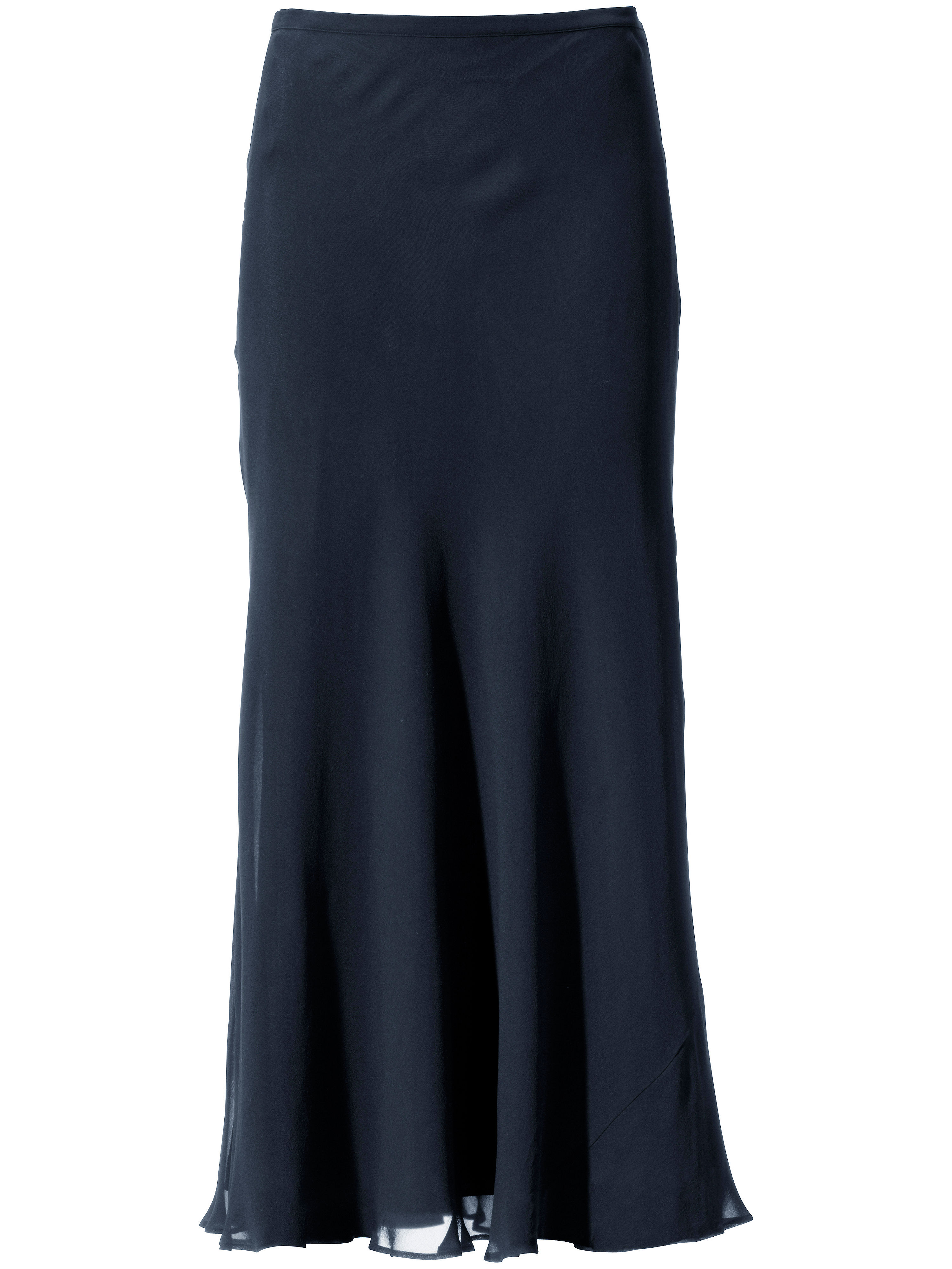 La jupe pure soie Peter Hahn bleu taille 48