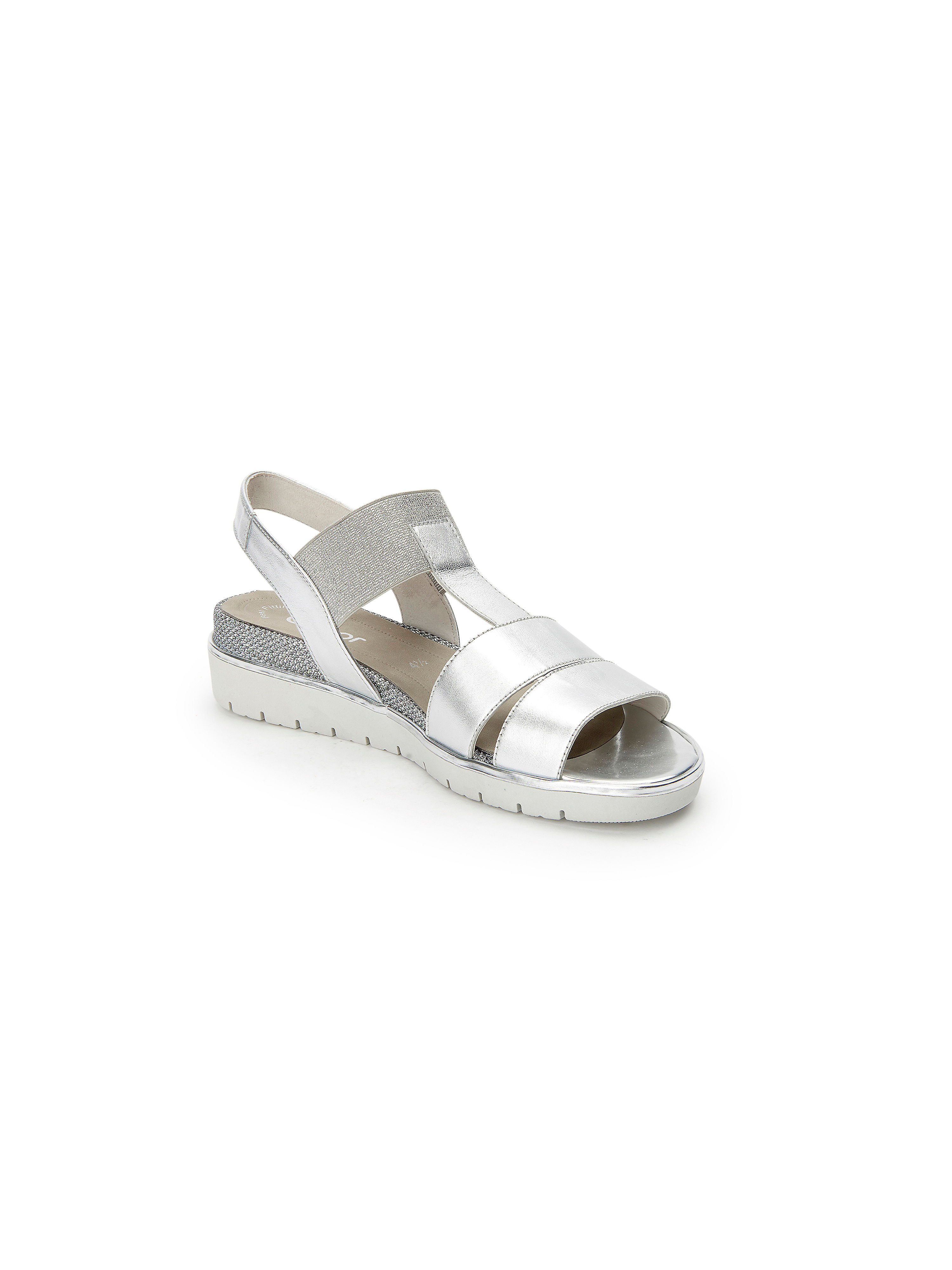 Gabor - Sandale aus 100% Leder - Silber-Metallic Gute Qualität beliebte Schuhe Gabor - Sandale aus 100% Leder - Silber-Metallic Gute Qualität beliebte Schuhe