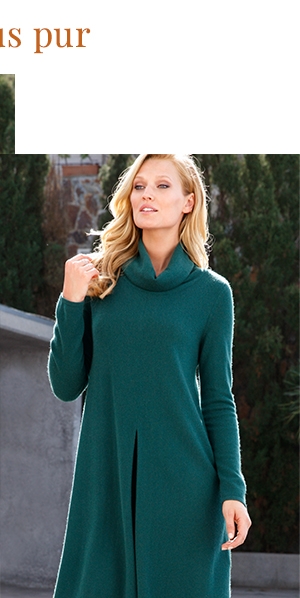 Strickkleid aus 100% Kaschmir in A-Linie (10233888)