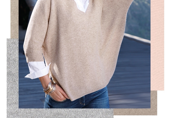 Pullover aus 100% Kaschmir mit Kimono-Halbarm (92018488)