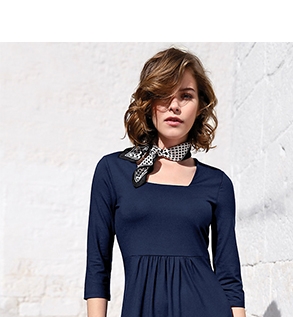 Jersey-Kleid mit 3/4 Arm (10638877)