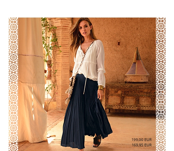 Bluse mit Smok-Partien (73450977)