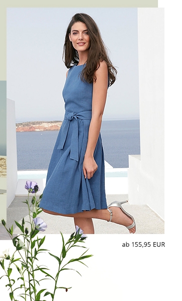 Kleid aus 100% Leinen ohne Arm (12477677)
