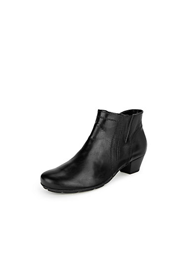 gabor flat black ankle boots
